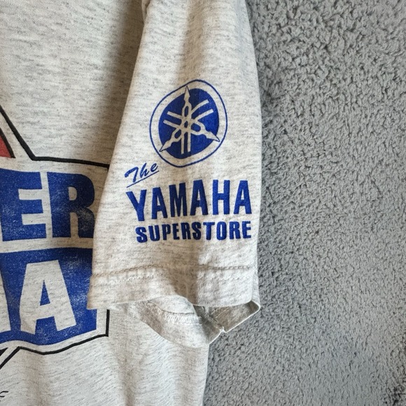 Vintage Snake River Yamaha Biker T Shirt Medium  Meridian, Idaho - Snake Graphic - Picture 7 of 7
